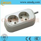 16A European Style 2 Way Power Extension Socket