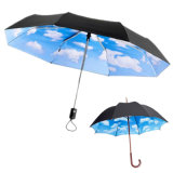 Collapsible Foldable Mini Sky Umbrella Clouds Parasol Modern Stylish Unisex Gift