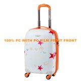 Hot Sale! PC+PP Hardside Luggage, PC Print /PP Injection Zipper Trolley (PPL04-PC-C20/24/28)