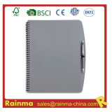 Gery PVC Cover Notebook for School and Office Supply