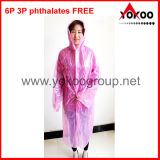 Pink PE Long Raincoat for Emergency (YB-15)
