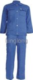 190GSM Navy Blue Color Work Uniform 2 PCS Coveralls