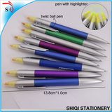 2 in 1 Cheap Highlighter and Ballpoint Pen