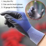 Nmsafety Super Fit Smart Phone Touch Screen PU Coated Hand Work Glove