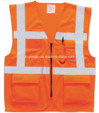 High Visibility Reflective Security/Safety Vest for Working (yj-10302)