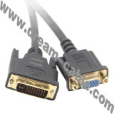 DVI Male to VGA Female Cable for Computer