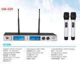 Professional UHF Double Channel Wireless Microphone Ua-220