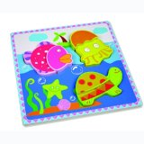 Wooden Puzzle Toy for Baby with Sea Animals (80631-1)