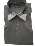 Grey Color Montaged Style Dress Shirts Available