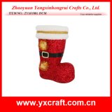 Christmas Decoration (ZY16Y081 19CM) Christmas Red Sparkle Boot