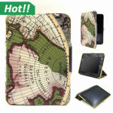 Fashion World Map Leather Case for Amazon Kindle Fire HD, 7 Inch Tablet Case