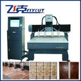 CNC Router CNC Woodworking Machinery, 4 Heads Spindles, CNC Wood Relief Machine