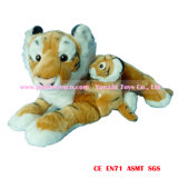 40cm 3D Lying Tiger Brown Plush Toys