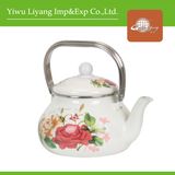 Belly-Shaped Enamel Kettle with Steel Handle (BY-3314)