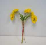 Artificial Yellow Chrysanthemum Bouquet P036022