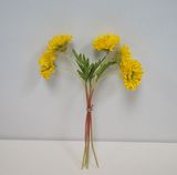 Artificial Yellow Chrysanthemum Bouquet P036022