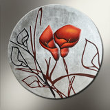 Canvas Relief Flower Oil Painting (D-001)