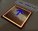 Square Elevator Button with Colorful Light (SN-PB514)