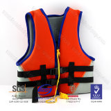 Neoprene Red Life Jacket for Youths with CE