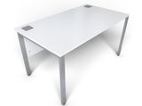 MFC Straight Top Steel Leg Office Table