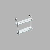 Bathroom Double Glass Shelf (70702) 