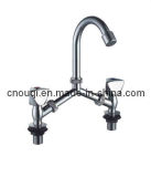 Dual Handle Zinc/Brass Kitchen Faucet (OQ1075)