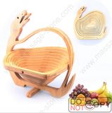 Folding Bamboo Fruit Baskets for Kitchenware