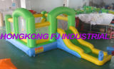 Inflatable jumper, jumper, slide with pool