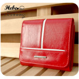Classic Red PU Short Wallet (H0457)