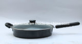 Carbon Seel Non Stick Fry Pan with Glass Lid (WTAC-6004)