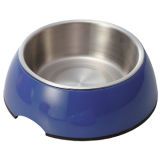 23211 (82) Melamine Pet Bowl with Stainless Steel Inner Bowl-8.5