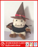 Hot Sale Stuffed Cow Toy with Wizard Design