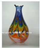 Multicolour Decoration Craft Glass Vase