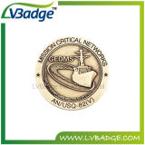 High Quality Custom Antique Brass Metal Souvenir Challenge Coin