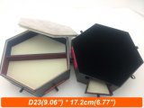 2 Layer Octagonal Fabric Black Velvet Boxes with Withdraw Box