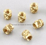 Non Standard Fastener Brass Knurled Insert Nut