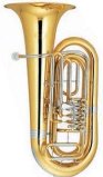 4 Rotary Keys Bb Key Gold Lacquer Tuba