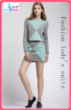 Fashion Women Grid Long Sleeve Cotton Hosiery Winter Suits Petticoat Coat Uniform Garment Overskirt Clothing (SR-5006)