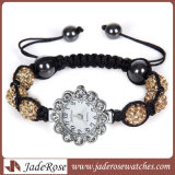 Hot Fashion Rhinestone Shamballa Bracelet Watch for Gift