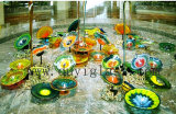 Multicolour Artistic Glass Sculpture for Park Decoration