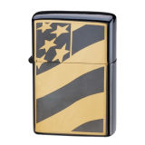 Brass Black Ice Double-Plated Smoking Oil Lighter Xf8012b