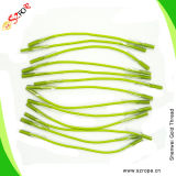 Green Elastic Rope with Transparent Plastic Clips