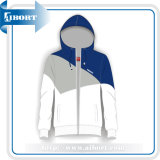 Unisex Polyester/Cotton Fleece White/Grey/Blue Casual Hoodie/Sweatshirts (Hoody-B-5)