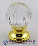 Noblest Gold-Plated Crystal Pumpkin Knobs and Glass Pull