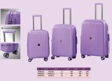 Hot Sale Spinner Suitcase Light Weight Hard Case Travel PP Injection Zipper Trolley Boarding Luggage with Airwheel and Tsa Lock