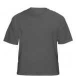 Grey Cotton Plain T-Shirt