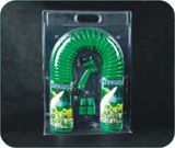 50ft Garden Watering EVA Coil Hose with The Spray Gun Set