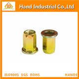 Ss304 Countersunk Head Full Hex Open End Rivet Nut