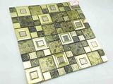 30*30 Mosaic for Decoration Metal Surface Yellow Color