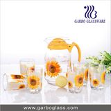 Set of 7PCS Decal Printing Water Glassware